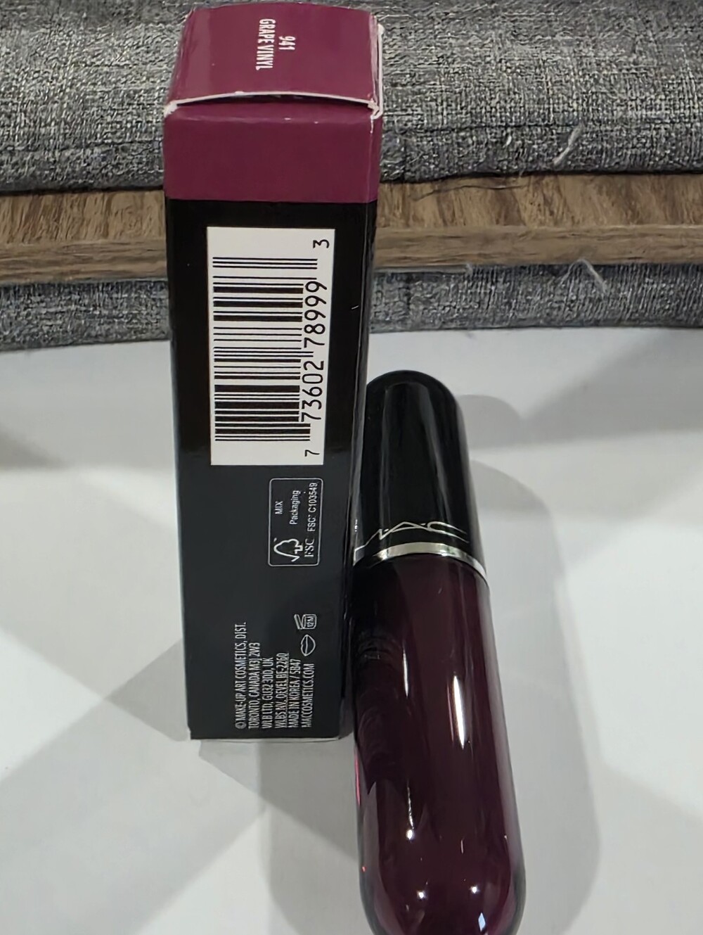MAC Lustreglass Stainglass Lip Tint Grape vinyl. BNIB ๐ฅNew๐ฅ - Picture 5 of 5